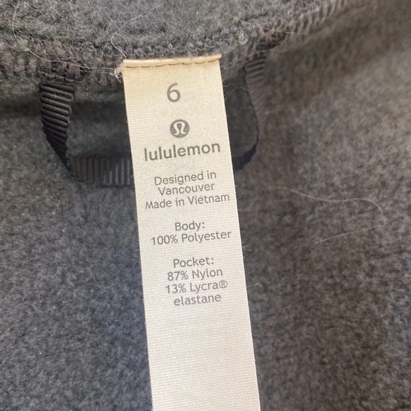 Lululemon Quarter-zip Sweatshirt Size 6 - Picture 2 of 3